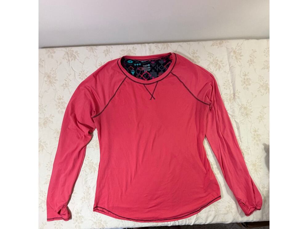 ClimateRight Cuddl Duds Women’s Large Coral Long Sleeve Performance Shirt